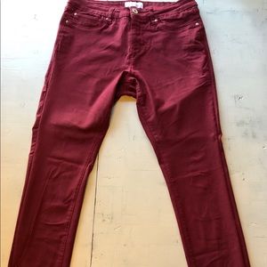 Royalty brand brick red skinny jeans, size 16